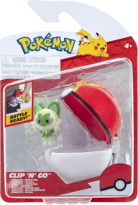 Produktbild Pokémon - Clip N Go Sprigatito with Repeat Ball - (PKW4151)