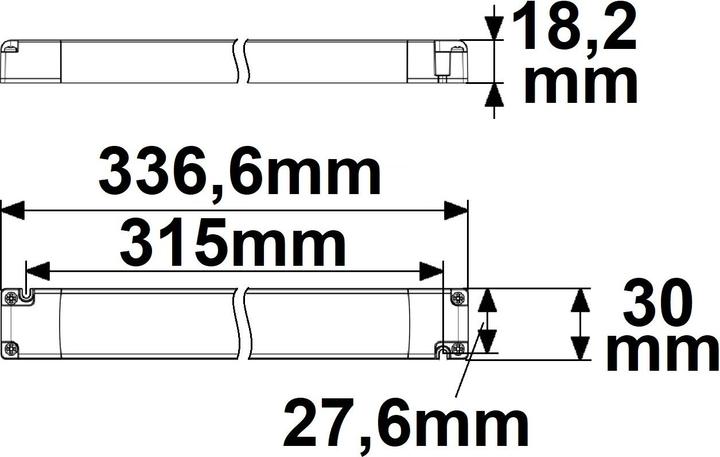 Image du produit Isoled Transformateur LED CCT PWM 24V/DC, 0-100W, 2 canaux, ultra-mince, Push/DALI-2 DT8 dimmable, SELV