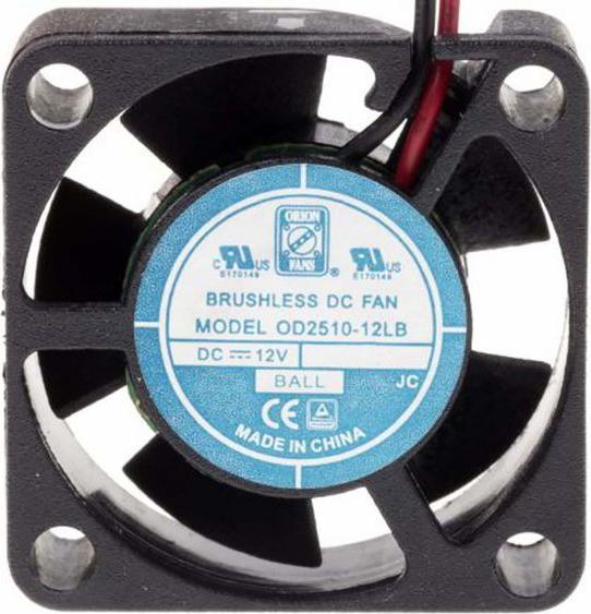 Produktbild RS PRO DC axial fan, 25x10mm 3.06cu.m/h 12V