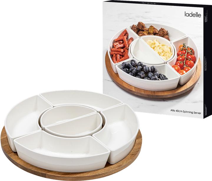 Actual product image Ladelle Set de barquettes sur plateau tournant Alto Serve & Share 7 pièces ø 41cm