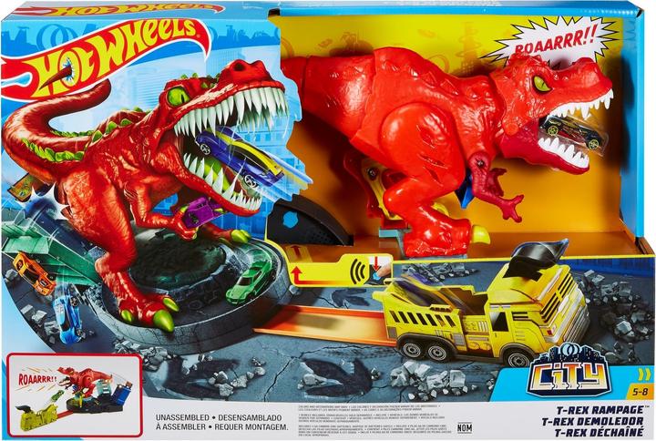 Actual product image Hot Wheels T-Rex Rampage Play Set