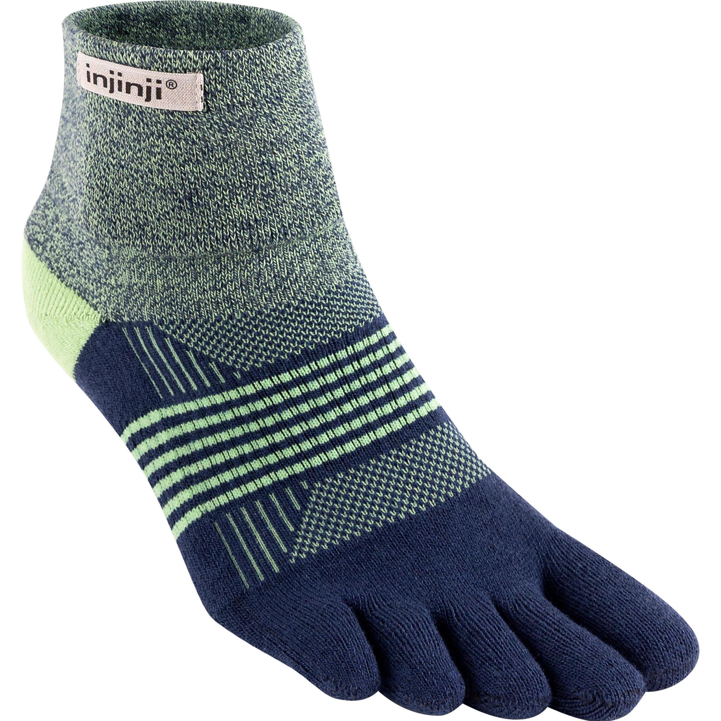Injinji, Damen, Sportsocken, Women's Trail Midweight Mini Crew (XS/S), Blau
