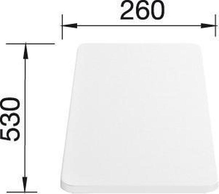 Produktbild Blanco Schneidbrett aus wertigem Kunststoff in weiss