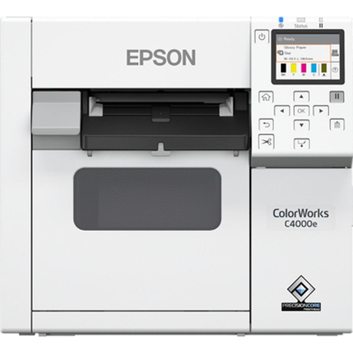 Epson Bianco Cw-C4000e (1200 Dpi), Stampante Di Etichette,