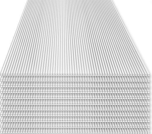 Avetoe 14x Hohlkammerstegplatten Polycarbonat