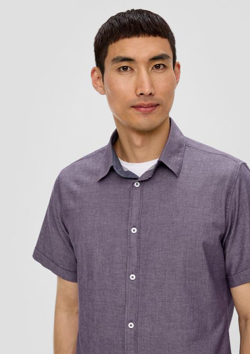 Immagine prodotto s.Oliver Hemd Slim Fit: Kurzarmhemd mit Chambray-Details (3XL)