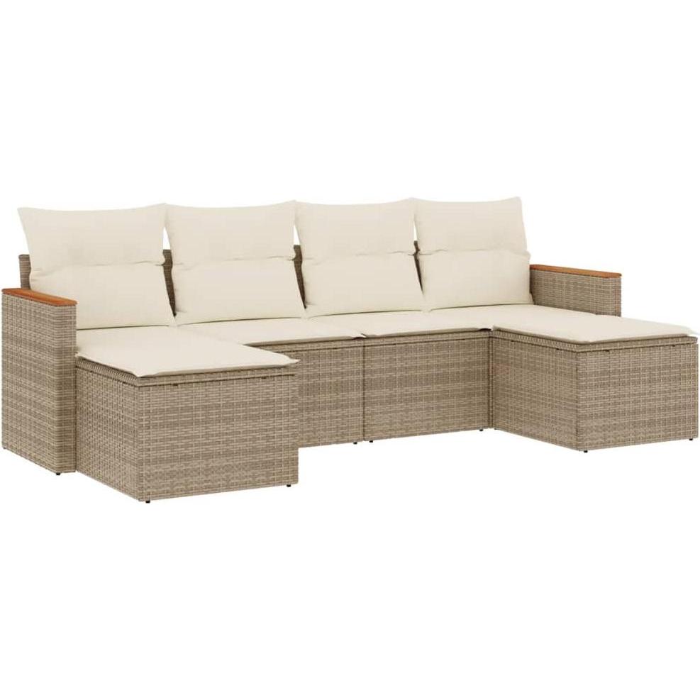VidaXL, Gartenlounge, 10-tlg. Garten-Lounge-Set mit Kissen