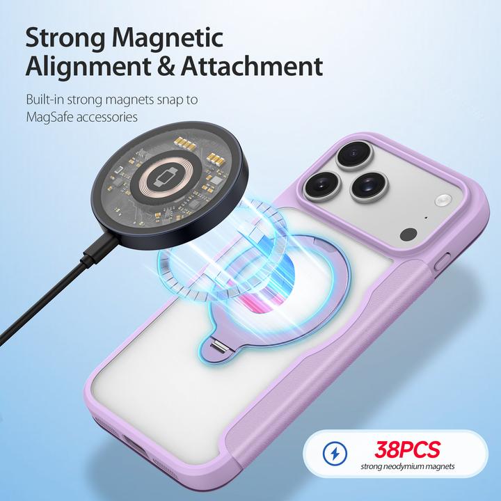 Immagine prodotto Dux Ducis Skin X Pro 360° Ring Stand Series Lederhülle (Apple iPhone 17 Pro Max)