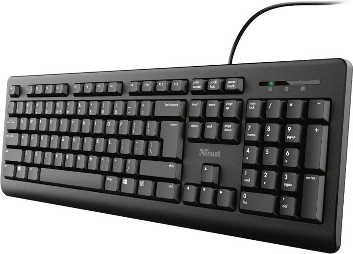 Image du produit Trust Primo Clavier USB QWERTY US Anglais Noir (US, Filaire)