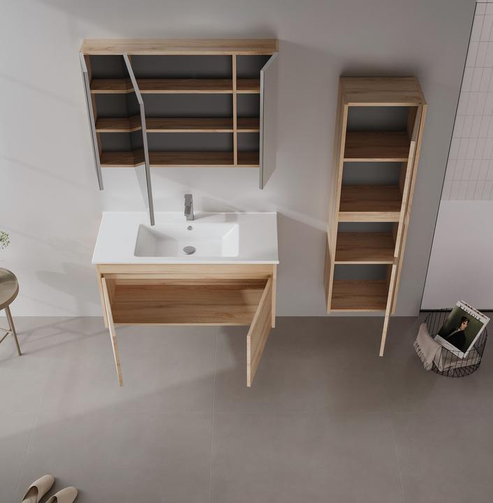 Produktbild Homitis Side 100 v3 Bathroom Cabinet With Sink & Mirror Set (2 Pieces)