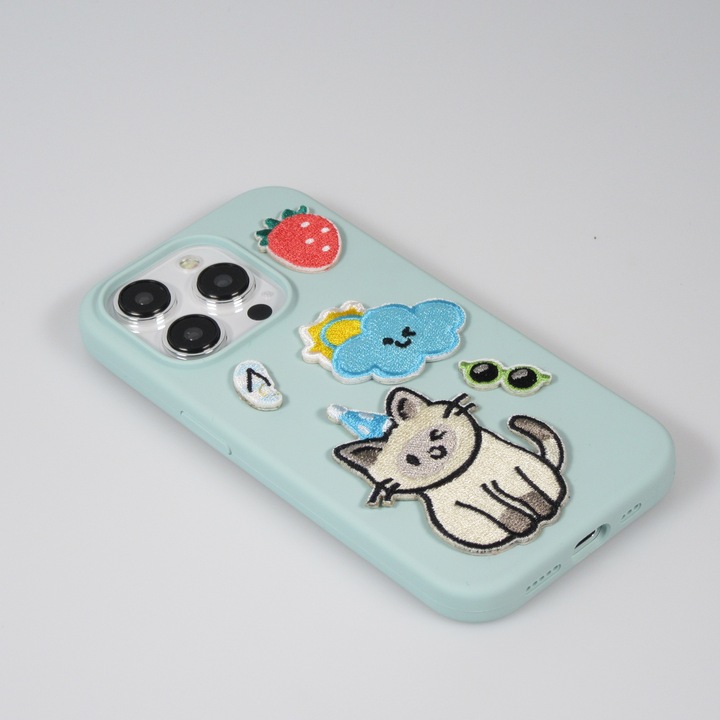 Actual product image PhoneLook Sticker Sticker for mobile/tablet/computer 3D embroidered Blueberry