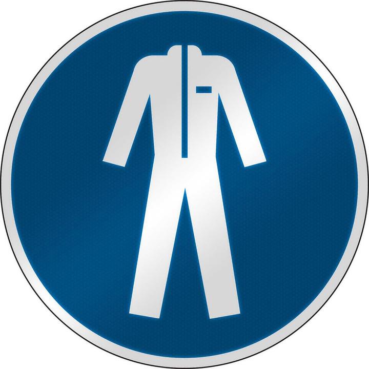 Actual product image Brady ISO safety sign - Use protective clothing