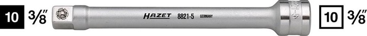 Produktbild HAZET Verlängerung 8821-3 ∙ Vierkant10 mm (3/8 Zoll) ∙ Vierkant 10 mm (3/8 Zoll)