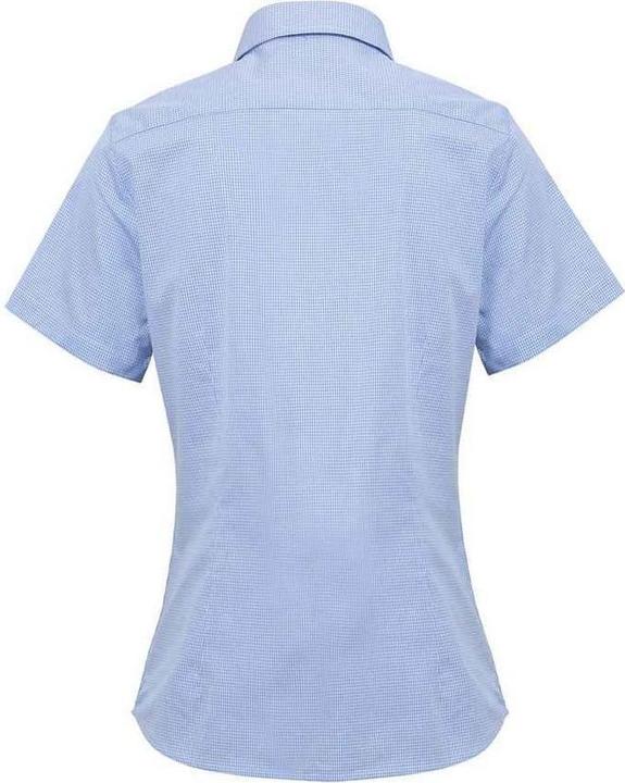 Actual product image Premier Womens/Ladies Gingham Short-Sleeved Shirt (38)