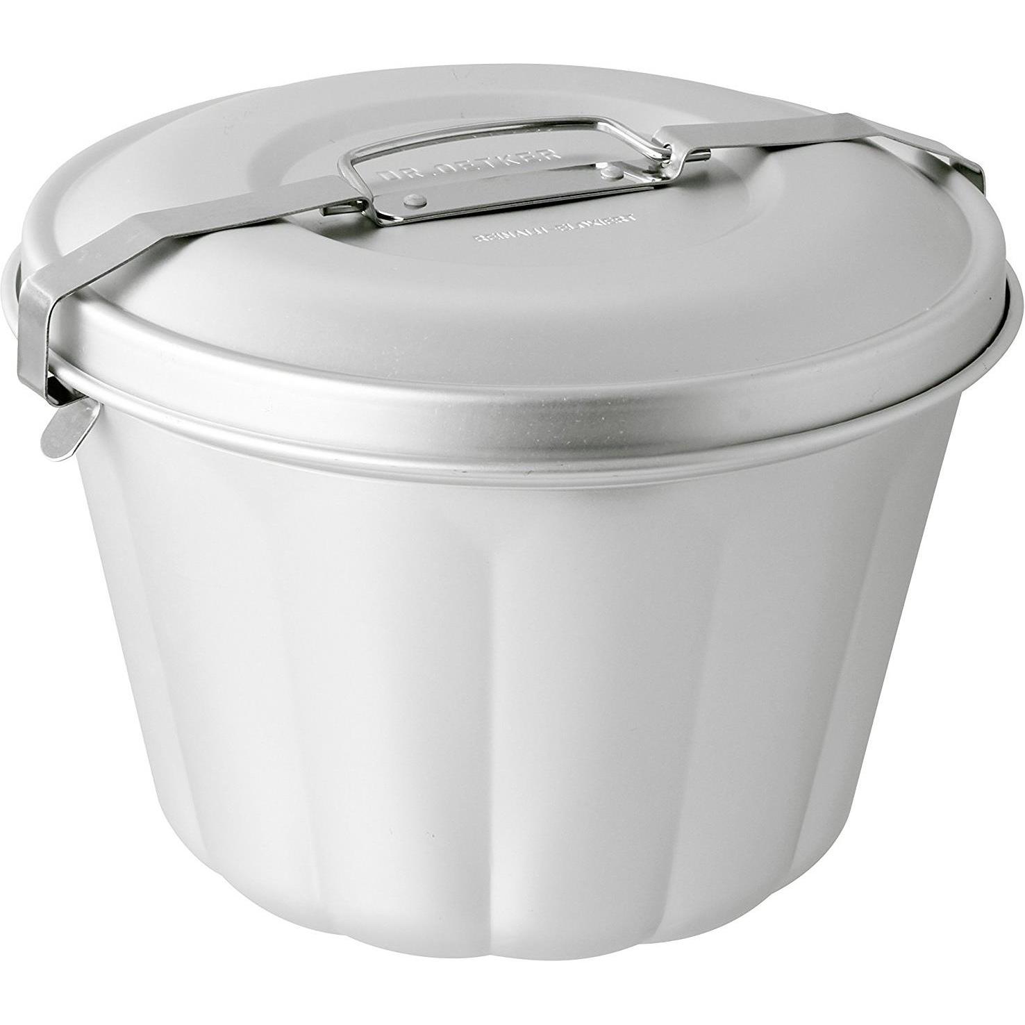 Dr. Oetker Wasserbadform, Backform, Silber