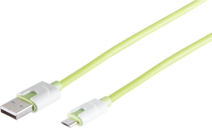 Produktbild Shiverpeaks USB Ladekabel USB A-ST auf USB Micro B-ST gr?n 0,3m (0.30 m, USB 3.2 Gen 1)
