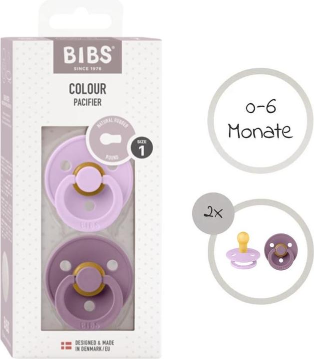 Image du produit Bibs Schnuller Schnuller - Colour 2er Pack - Violet Sky (2 x, jusqu'à 6 M.)
