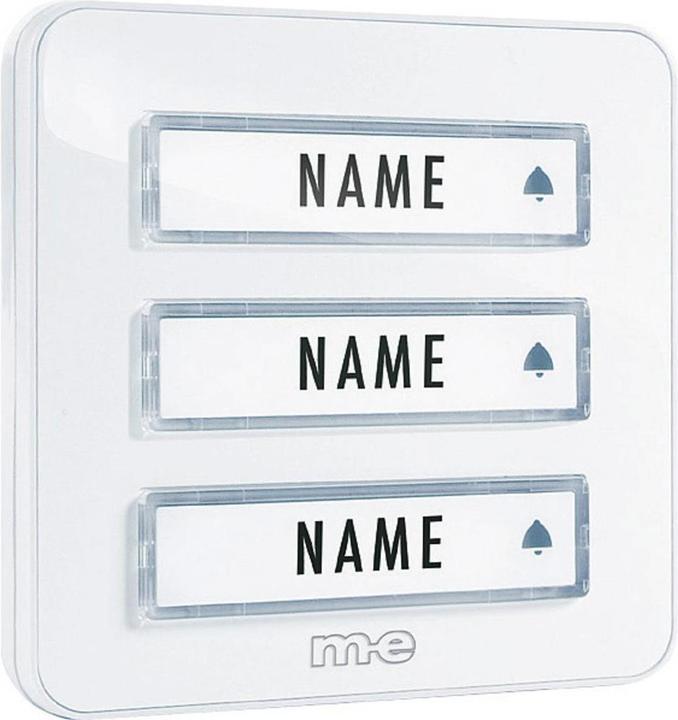 Image du produit Modern-Electronics m-e KTA-3 W Plaque de sonnette avec