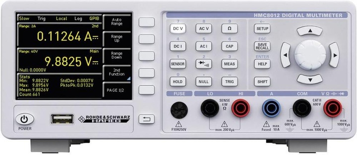 Produktbild Rohde & Schwarz HMC8012 Ethernet/USB Tisch-Mul (CAT II 600V)