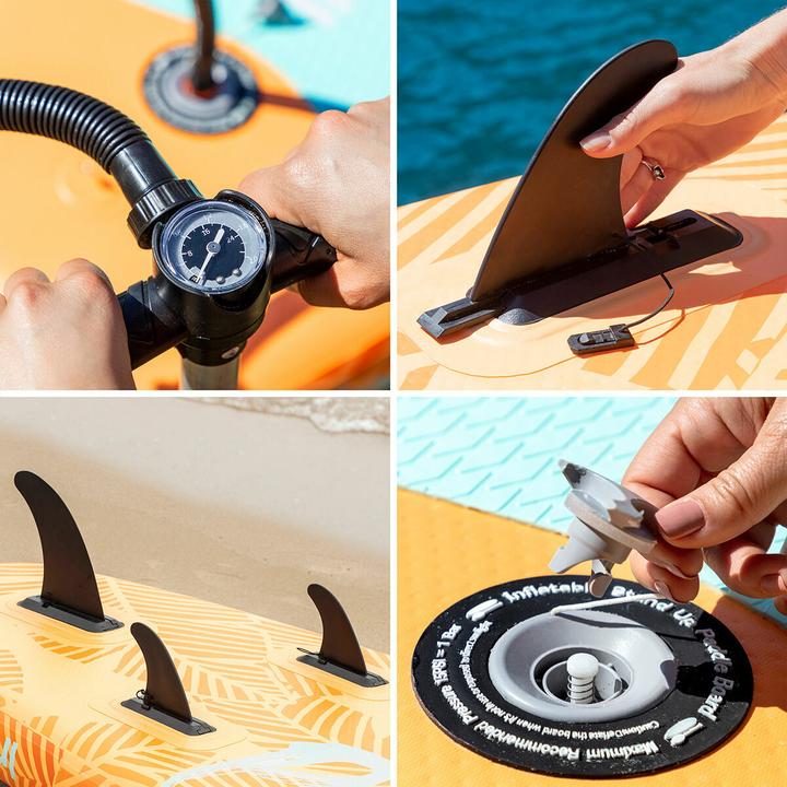 Immagine prodotto InnovaGoods Tavola da paddle gonfiabile 2 in 1 con sedile e accessori Siros 10'5" 320 cm (10'5")