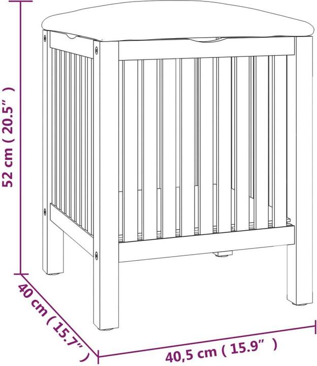 Produktbild vidaXL Badhocker