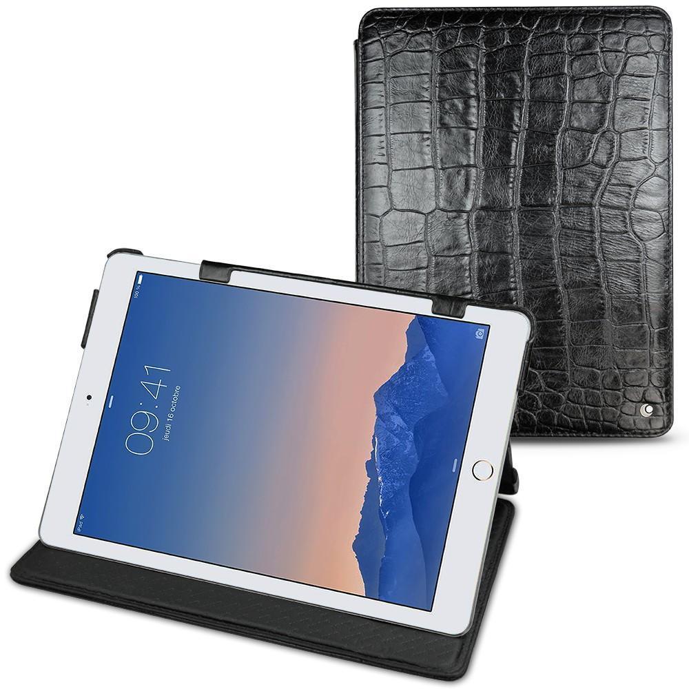 Noreve Lederschutzhülle horizontal (iPad Air 2), Tablet Hülle, Schwarz