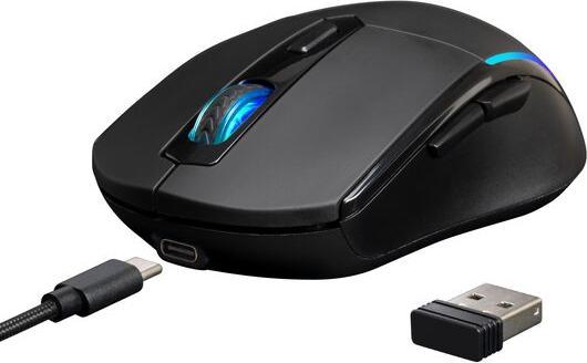 Actual product image Gamdias Souris sans fil Gamer Hades M2 RGB (Noir) (Cable, Wireless)
