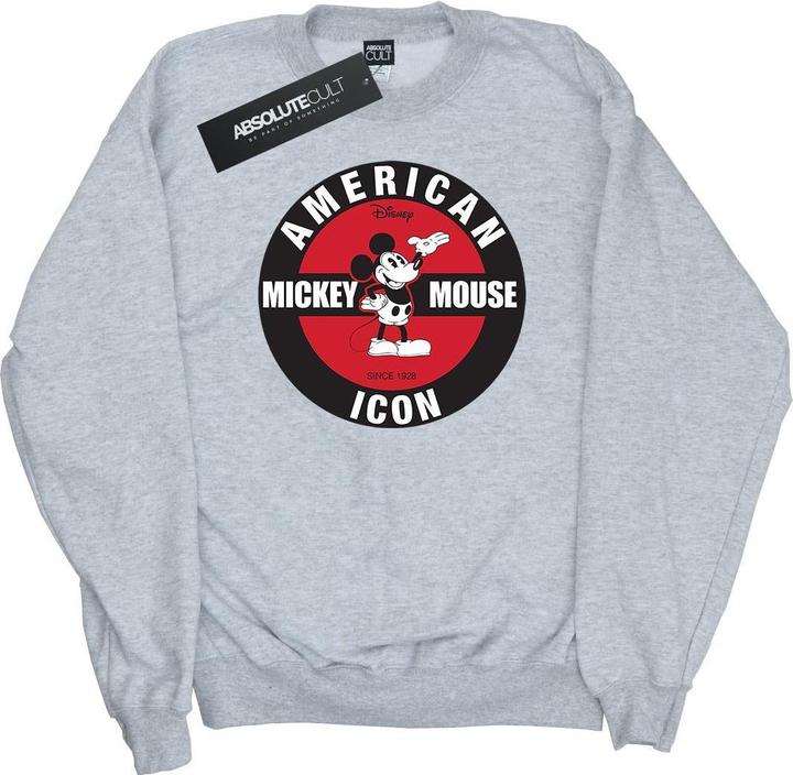 Actual product image Disney Mens Mickey Mouse American Icon Sweatshirt (3XL)