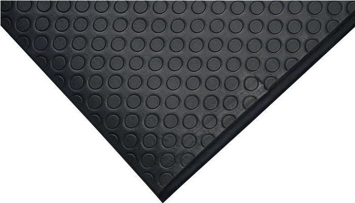 Coba Europe Workplace floor covering L900xW600xS9.5mm black with yellow stripes foam (90 x 60 cm)
