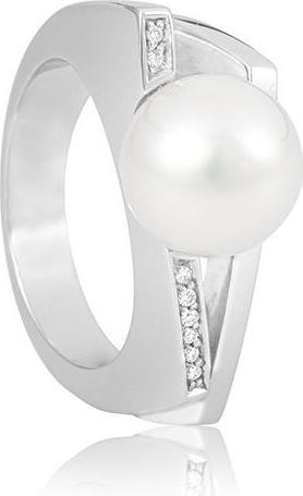 Produktbild Breuning RING - SÜDSEE-PERLE-ZP/Brill. 0,044 Ct. H/si (57, 585/14 K Gold)