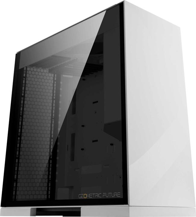 Geometric Future Future M8 Lohan Mid tower Pc behuizing, verticaal luchtkanaalontwerp, Wit, GEO-M8-LOW (E-ATX, ATX, Mini-ITX, mATX)