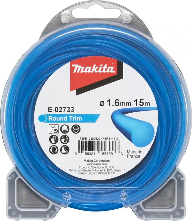 Actual product image Makita Mowing thread (Weed whacker, Trimmer line + line spool)