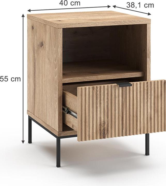 Produktbild Vicco Nachttisch Eliza, Viking Oak, 2er Set