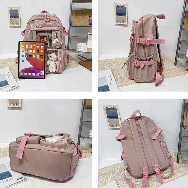 Produktbild Only-Bags.Store Studentenrucksack mit grosser Kapazität Cartoon Rucksack Aktentasche für die Schule Geräumige Tasche