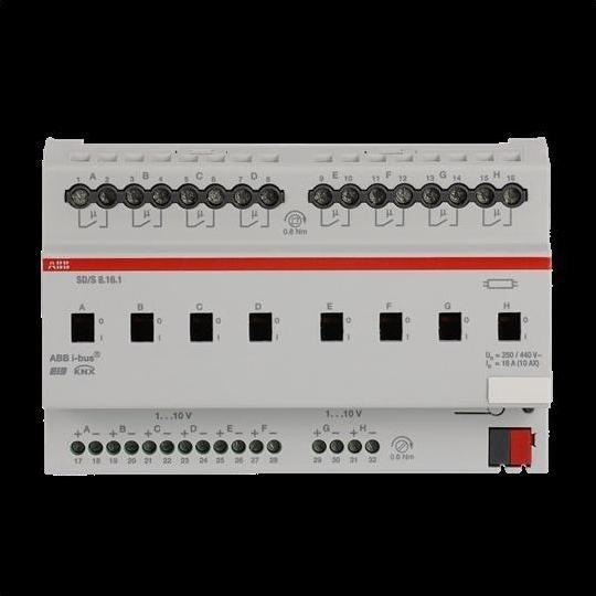 Actual product image Busch-Jaeger Switching/dimming actuator, 16A, SD/S8.16.1 ** REG (Dimming actuator)