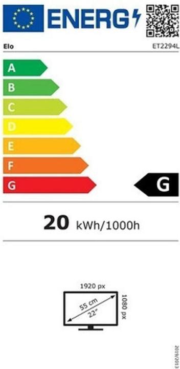 Energie-Label ēlo ET2294L (1920 x 1080 Pixel, 21.50")