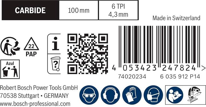 Produktbild Bosch Professional Zubehör Expert Fiber Plaster T141HM
