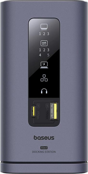 Actual product image Baseus Spacemate Series 11-in-1 (MAC) Docking Station, Grau (USB-C, 11 ports)