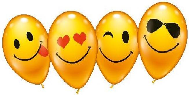 Produktbild Karaloon Luftballon rund Whats Smile 8 Stück (8x)