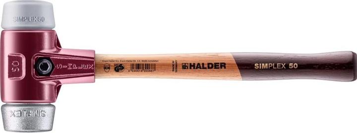 Actual product image Halder SIMPLEX soft-face mallet, TPE-mid / soft metal with malleable cast iron housing and high-quality