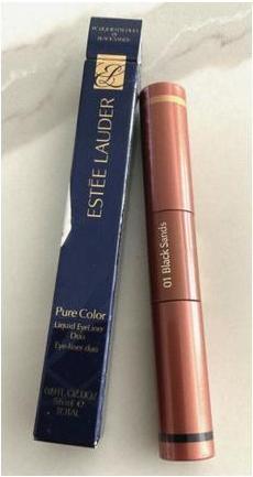 Produktbild Estée Lauder Flüssiger Lidschatten Duo in Schwarz Sand (01 Black Sand)