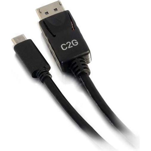 Thumbnail - C2G 2.7m (9ft) USB C to DisplayPort Adap (USB Typ-C, 2.70 cm), Data + Video Adapter, Schwarz