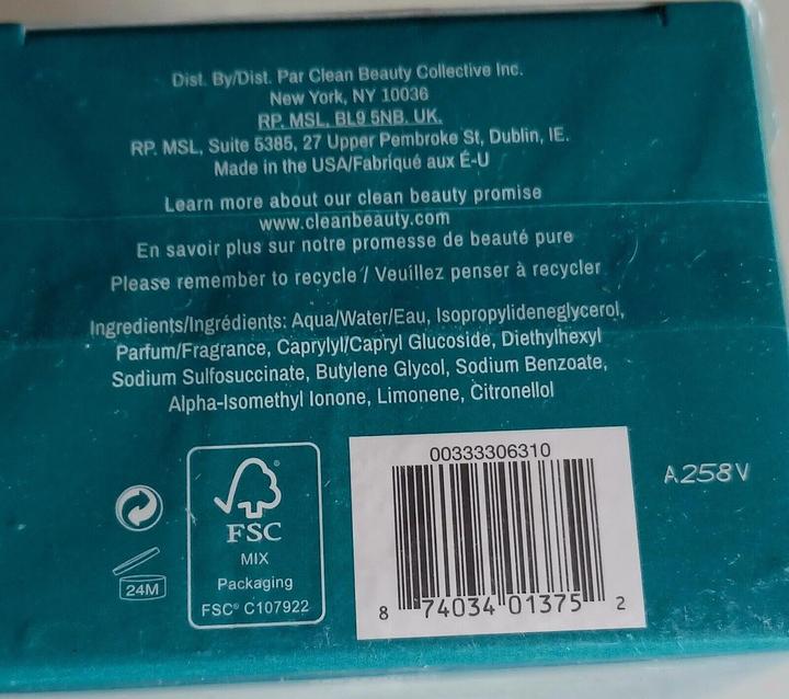 Actual product image Clean H2Eau Nectarine Petal Eau de Parfum (Eau de parfum, 100 ml)