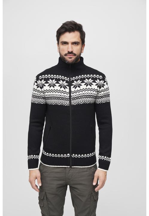 Produktbild Brandit Norwegian Strickjacke Grösse XL Farbe Schwarz (XL)