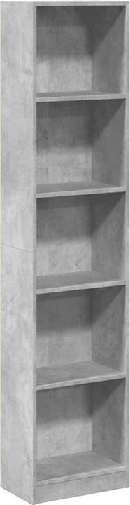 Produktbild vidaXL Bücherregal Regal Standregal Büroregal Aufbewahrungsregal Betongrau (40 x 24 x 176 cm)