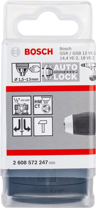 Produktbild Bosch Professional Zubehör Schnellspannbohrfutter, 1,5 - 13 mm, 1/2-Zoll - 20