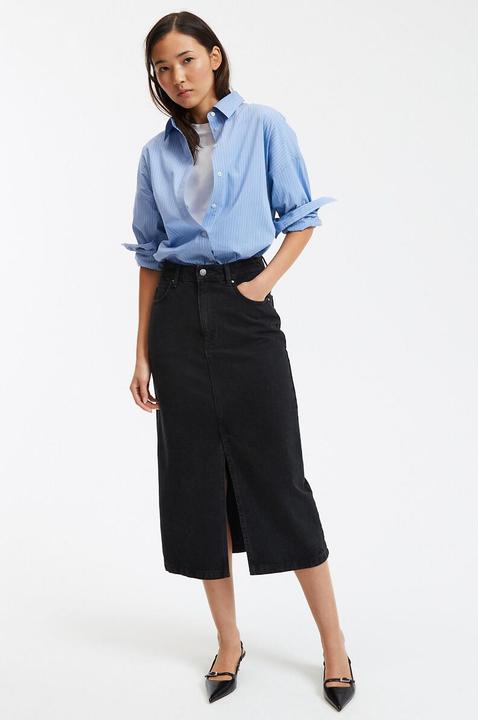 Actual product image La Redoute Collections Wide blouse with long sleeves and striped pattern (36)