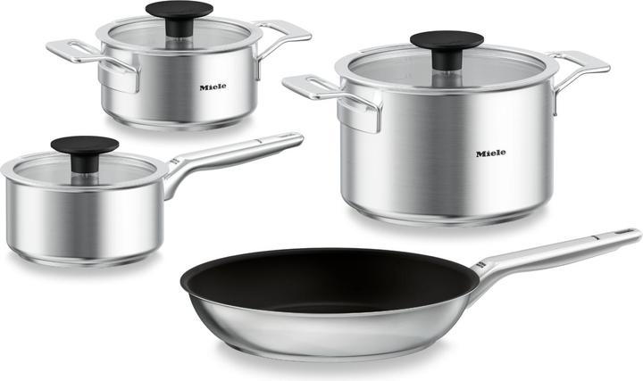 Image du produit Miele KMTS 5704-3 (Ensemble de casseroles et de poêles de cuisson, Acier inoxydable)