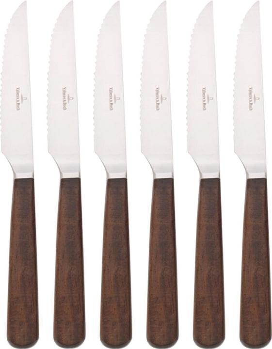 Villeroy & Boch Set de 6 couteaux à pizza et à steak Texas (6 pièce(s), Couteau)