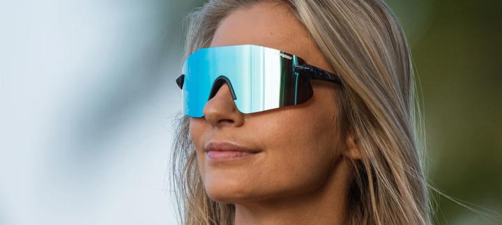 Actual product image MGA Tifosi Vogel SL crystal smoke glasses (1 smoke light blue glass 11.2% light transmission) (new)